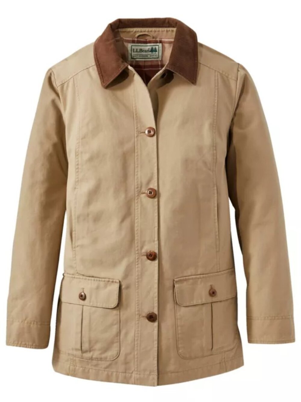 L.L. Bean Women's Adirondack Barn Coat Tan Size L